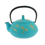 Théière en Fonte Turquoise