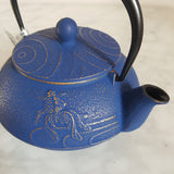 Théière en Fonte Japonaise Bleue