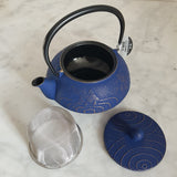 Théière en Fonte émaillée Bleue