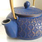 Théière en Fonte Bleue <br> Iwachu Shippo 650ml
