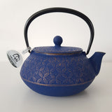 Théière Japonaise en Fonte Bleue
