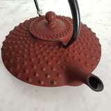 Théière en Fonte Japonaise Plate Rouge
