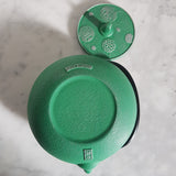Théière en Fonte Verte <br> Iwachu Mari Asobi 650ml
