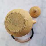 Théière en Fonte Jaune <br> Ronde 680ml