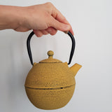 Théière Fonte Ronde Jaune