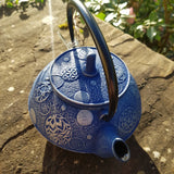 Théière Fonte Iwachu Mari Asobi Bleue