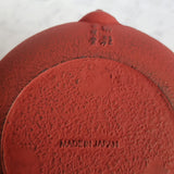 Théière en Fonte Plate Rouge <br> Oiharu Nenrin 650ml
