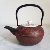 Théière en Fonte Rouge Noir <br> Oitomi Sai Akae 500ml