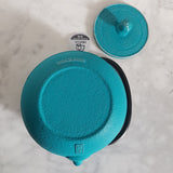 Théière en Fonte Bleu Turquoise <br> Iwachu Arare 900ml