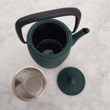 Théière en Fonte Verte du Japon <br> Wazuqu Wabi 600ml
