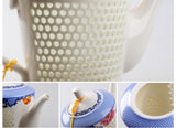 Théière Chinoise Porcelaine <br> Grain de Riz 600ml