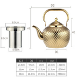 Théière en Inox <br> Avec Filtre Inox 1.2/1.5/2L