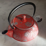 Théière Japonaise en Fonte Rouge