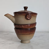 Service théière et 2 tasses