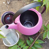 Théière en Fonte émaillée Rose
