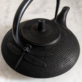 Théière en Fonte Libellule Noire