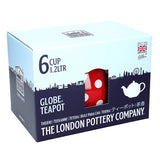 Théière Anglaise Rouge à Pois Blanc <br> London Pottery 1.2L