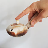 Théière en Céramique <br> Manche en Bois 180ml