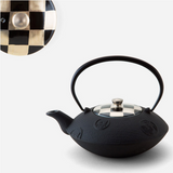 Théière en Fonte Couvercle Porcelaine