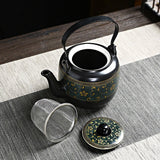 Service à Thé en Porcelaine <br> Noir 700ml