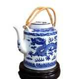 Théière Porcelaine Bleu et Blanc