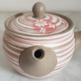 Théière Japonaise Rose et Blanche <br> Tokoname 310ml