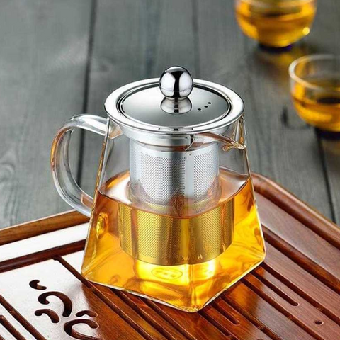 Théière Verre et Inox
