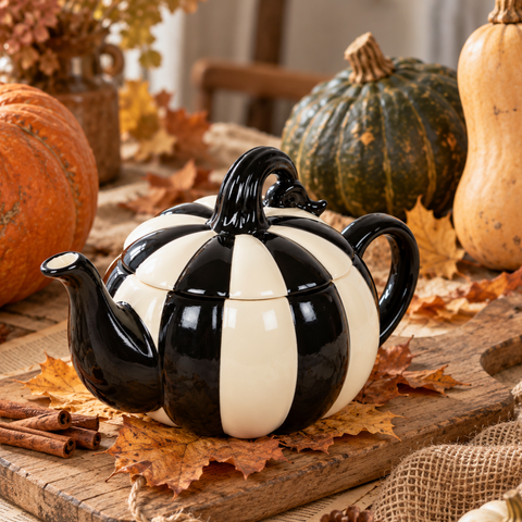 Théière forme citrouille <br> Halloween 500ml