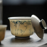 Théière Chinoise <br> Gaiwan en Porcelaine 140ml