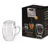 Tasse en Verre Avec Infuseur <br> et couvercle 400ml