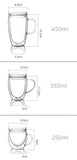 Tasse Double Paroi Avec Couvercle <br> 250ml/350ml/450ml