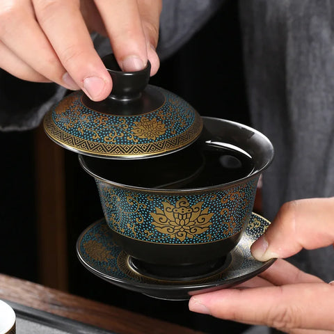 Théière Chinoise <br> Tasse avec Couvercle 180ml