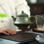 Théière Argile Chinoise Verte