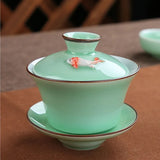 Théière chinoise <br> Gaiwan celadon 130 ml