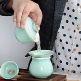 Théière chinoise <br> Gaiwan celadon 130 ml