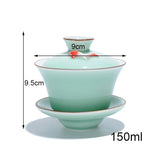 Théière chinoise <br> Gaiwan celadon 130 ml