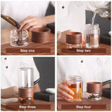 Infuseur thé portable <br> Verre double paroi 330ml