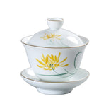 Gaiwan en Porcelaine <br> Peint à la main 200ml