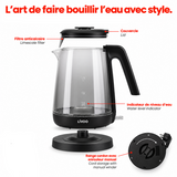 Bouilloire Electrique en Verre <br> Sans Fil 1,7L