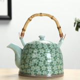 Théière Fleurie Verte