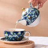 Service à Thé Floral <br> Porcelaine 480ml