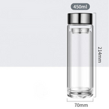Thermos Thé en Verre <br> Double Paroi 220ml à 1L