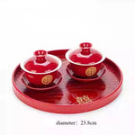 Service à Thé avec Plateau <br> Porcelaine 100-350ml