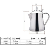 Théière en Inox <br> Bouilloire Induction 1,55-1,75L