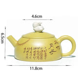 Théière Chinoise en Terre Cuite Jaune <br> Yixing 120ml