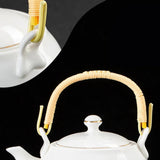 Théière en Porcelaine Blanche <br> Avec Filtre 660ml