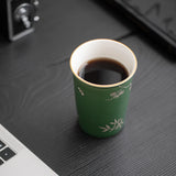 Tasse en Porcelaine <br> Verte 280-350ml