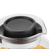 Théière verre et plastique <br> avec filtre inox 2,6 L