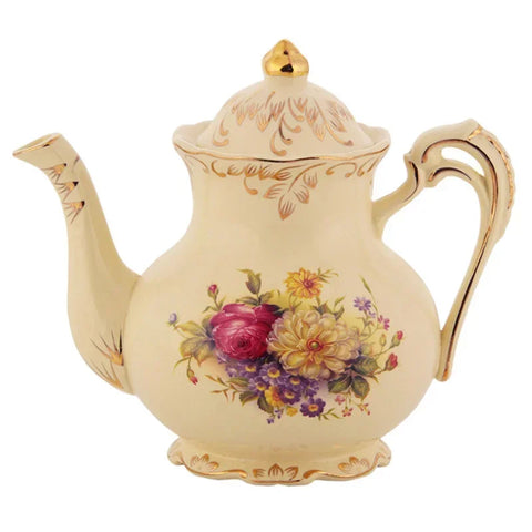 Théière Anglaise Vintage <br> Fleur