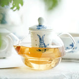 Théière égoïste originale <br> Verre et porcelaine 400ml